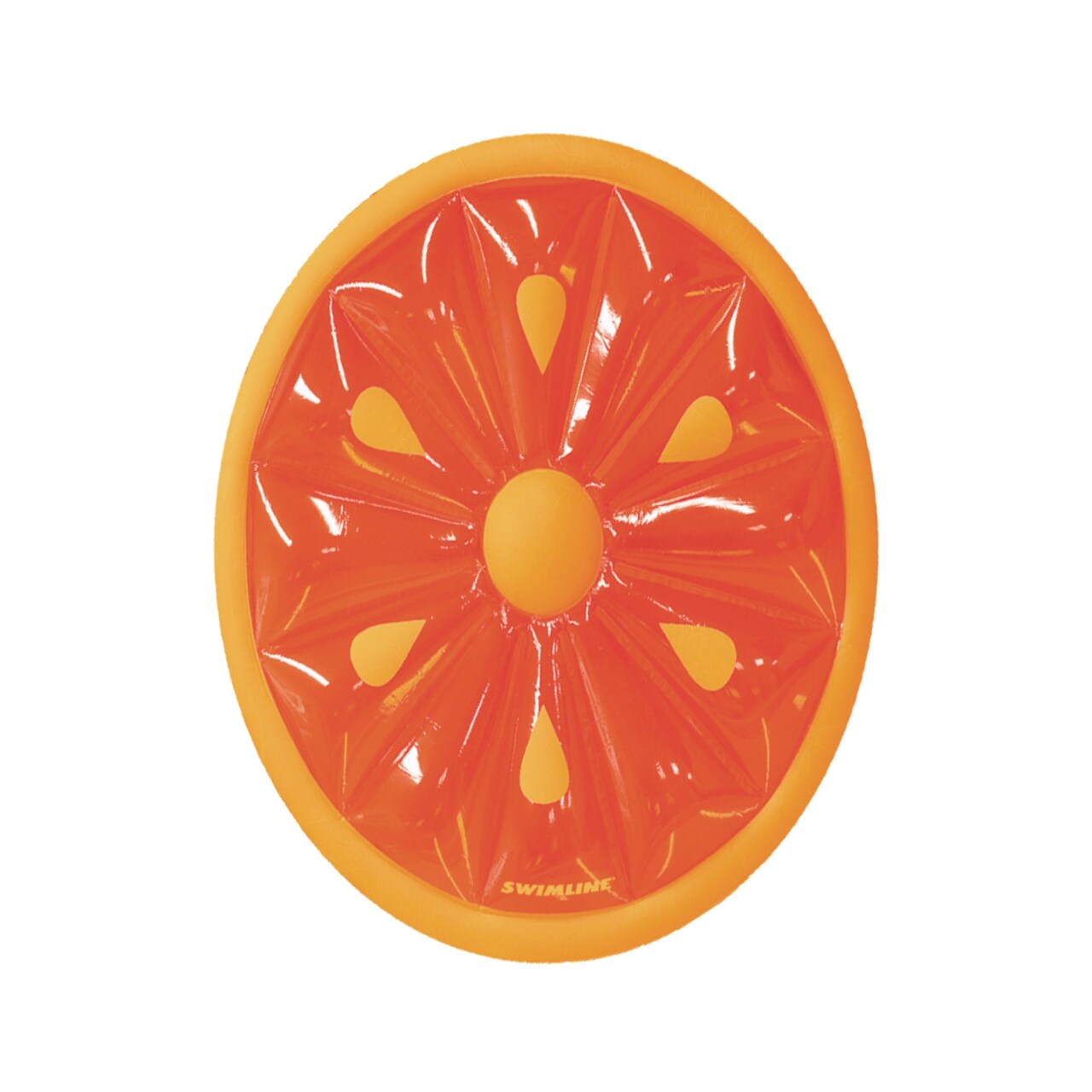 Pool Central Inflatable Fruit Slice Swimming Pool Lounger Raft - 61.5" - Orange